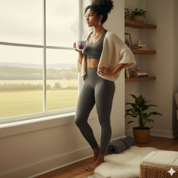 Yoga Goddess Chakra Mug 17oz Stoneware | Custom Handcrafted Avesta Project 62 - Picture 3 of 7